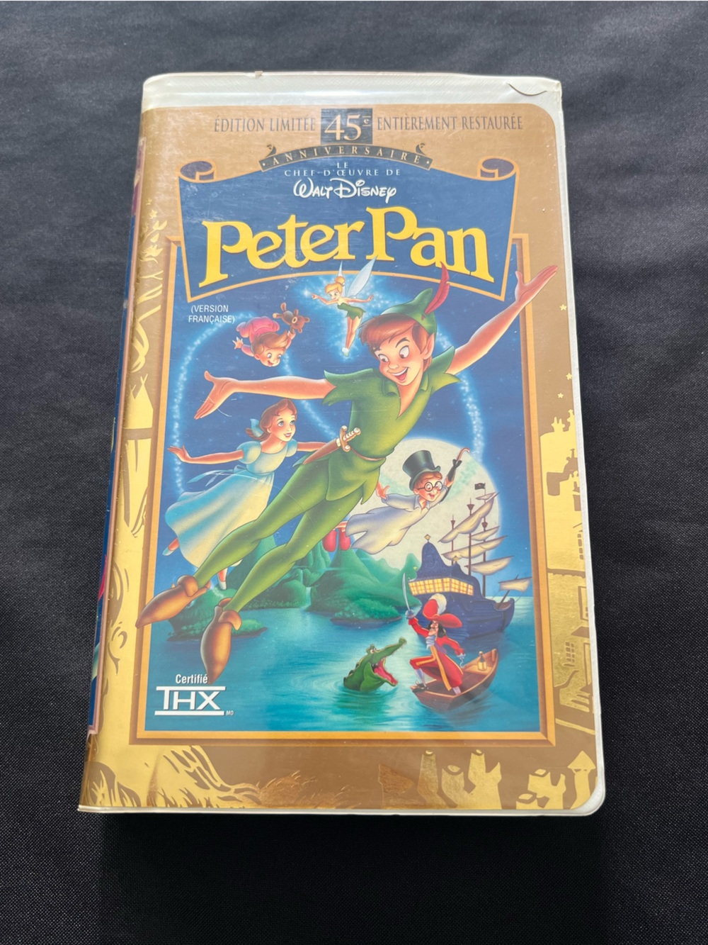 Peter Pan Disney Masterpiece 45th Anniversary VHS French Clamshell THX